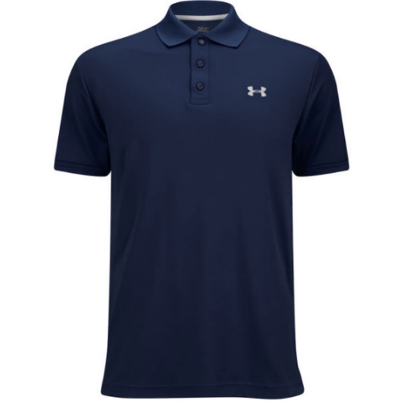 Under Armour Other - Under Amour Heat Gear Navy Collar Shirt